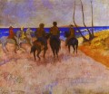 Pferdmen am Strand Beitrag Impressionismus Primitivismus Paul Gauguin
